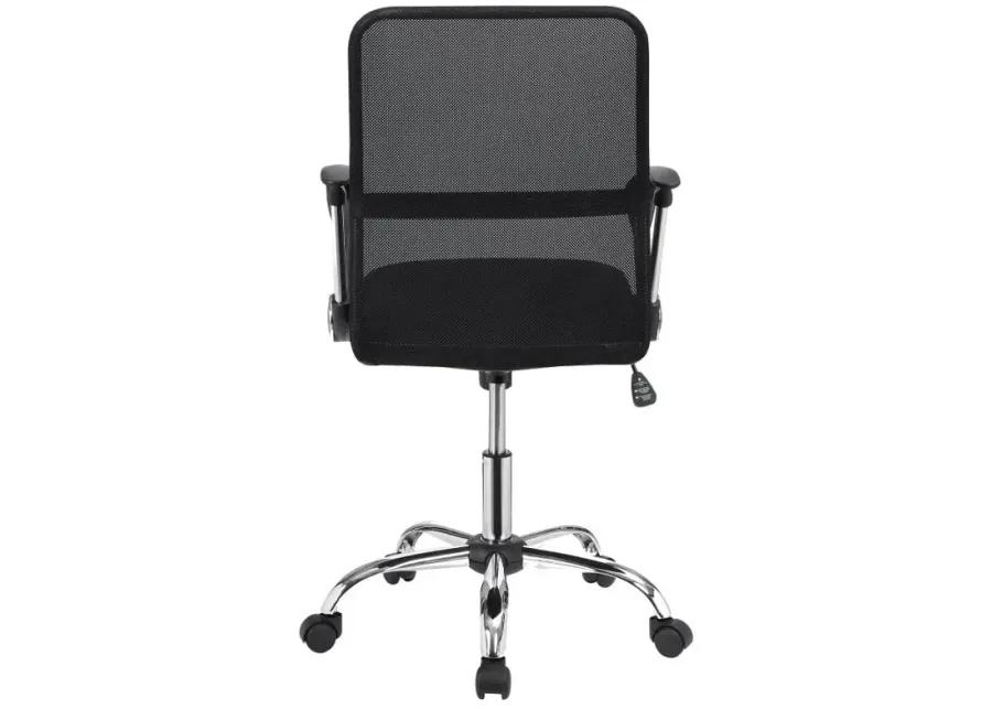 Gerta Office Chair with Mesh Backrest Black and Chrome