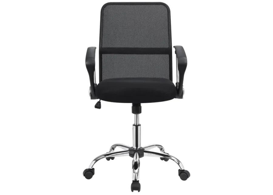 Gerta Office Chair with Mesh Backrest Black and Chrome