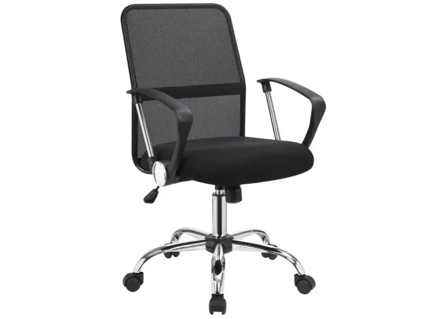 Gerta Office Chair with Mesh Backrest Black and Chrome