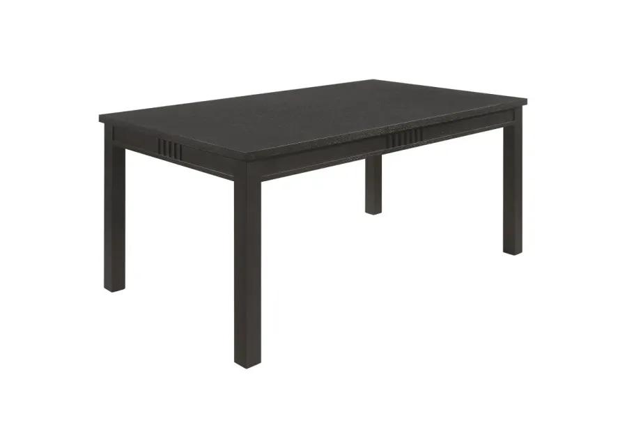 Marbrisa 5-piece Rectangular Dining Table Set Matte Black