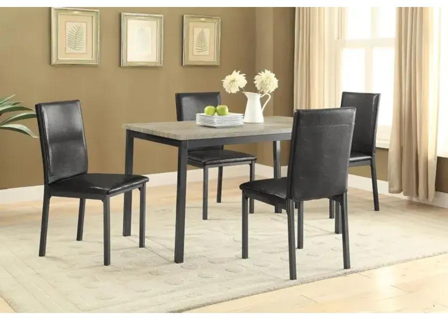 Garza Rectangular Dining Table Black