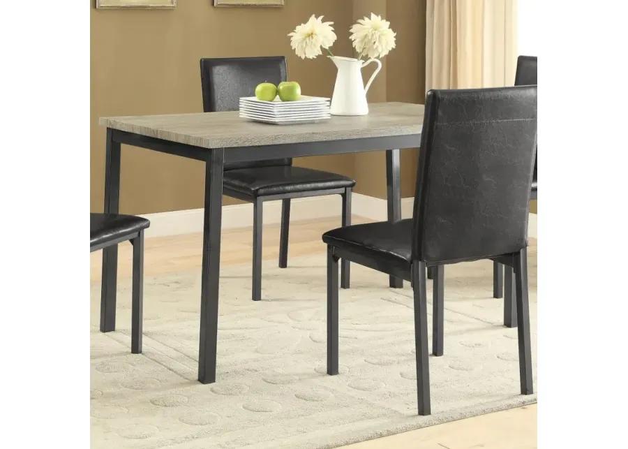 Garza Rectangular Dining Table Black