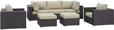 Convene 7 Piece Outdoor Patio Sectional Set