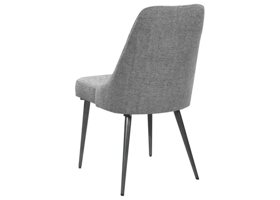 Alejandro Upholstered Dining Chairs Grey (Set of 2)