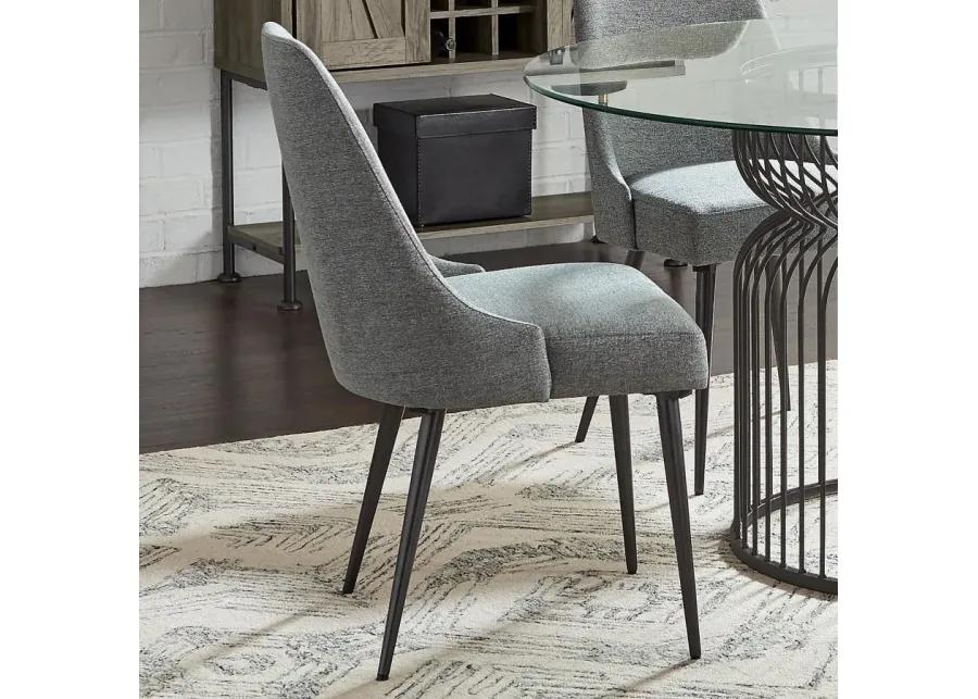 Alejandro Upholstered Dining Chairs Grey (Set of 2)