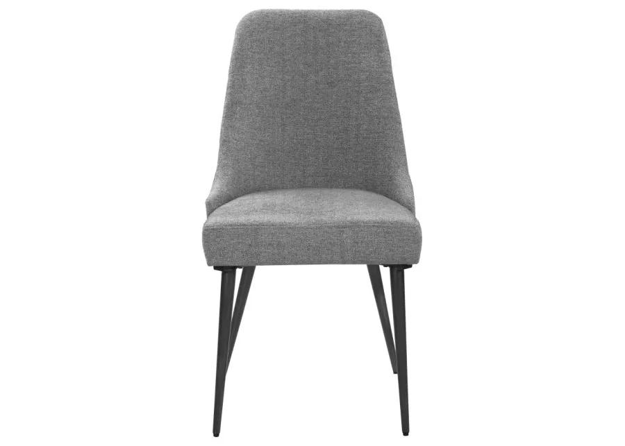 Alejandro Upholstered Dining Chairs Grey (Set of 2)