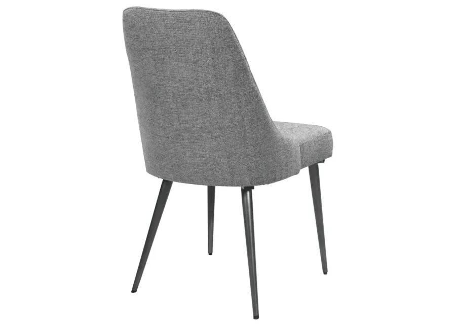 Alejandro Upholstered Dining Chairs Grey (Set of 2)