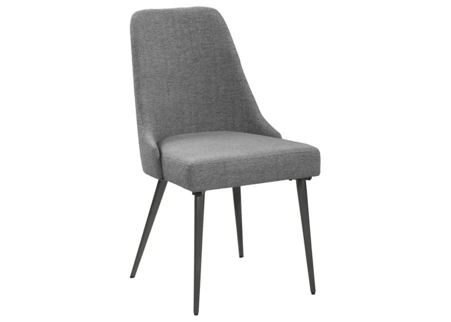 Alejandro Upholstered Dining Chairs Grey (Set of 2)