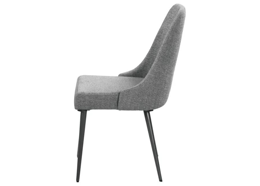 Alejandro Upholstered Dining Chairs Grey (Set of 2)