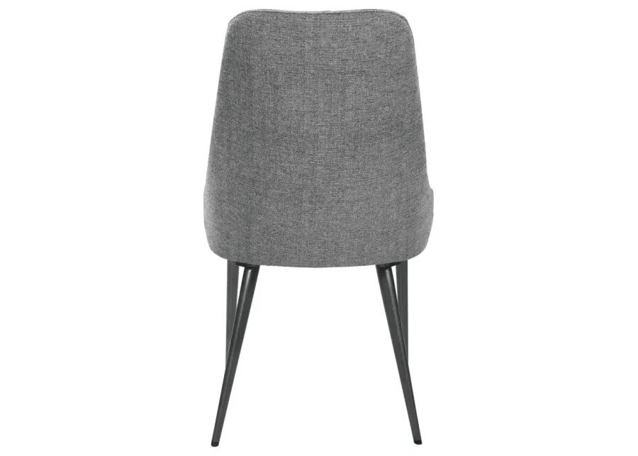 Alejandro Upholstered Dining Chairs Grey (Set of 2)