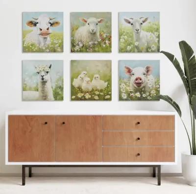 Sunshine Animals Goat Canvas Wall Art