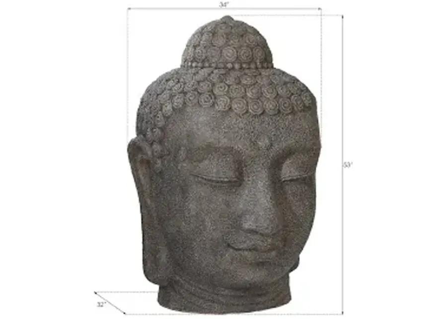 Buddha Head Illuminated Sculpture