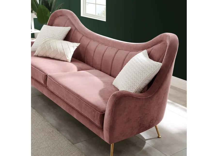 Cheshire Channel Tufted Performance Velvet Sofa