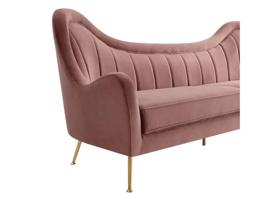 Cheshire Channel Tufted Performance Velvet Sofa