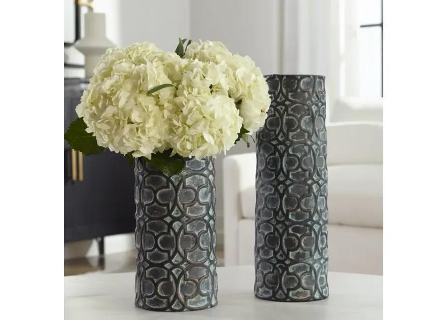 Baltra Bronze Patina Vases, S/2