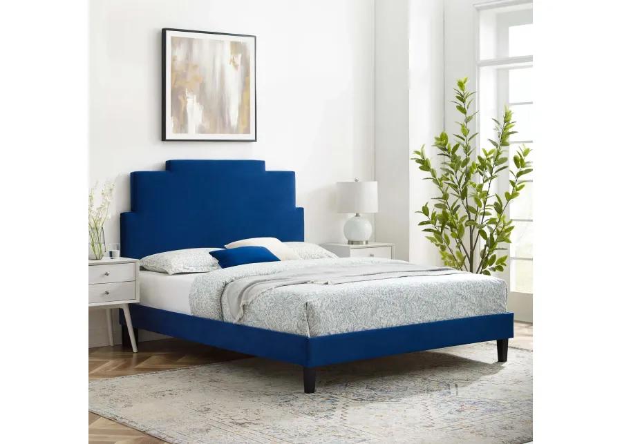 Lindsey Performance Velvet King Platform Bed