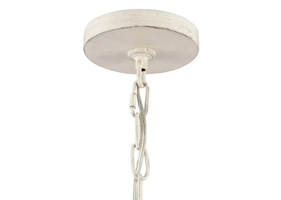 Quinn 30'' Wide 6-Light Chandelier - Antique White