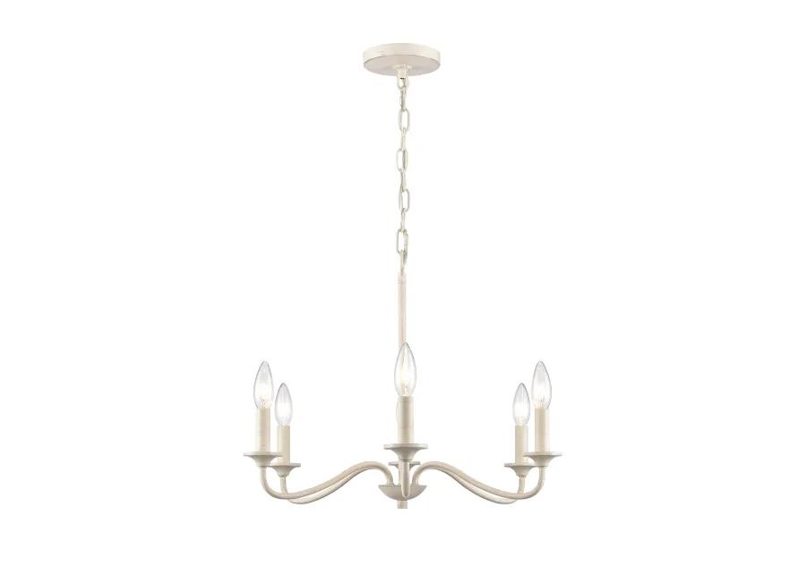 Quinn 30'' Wide 6-Light Chandelier - Antique White