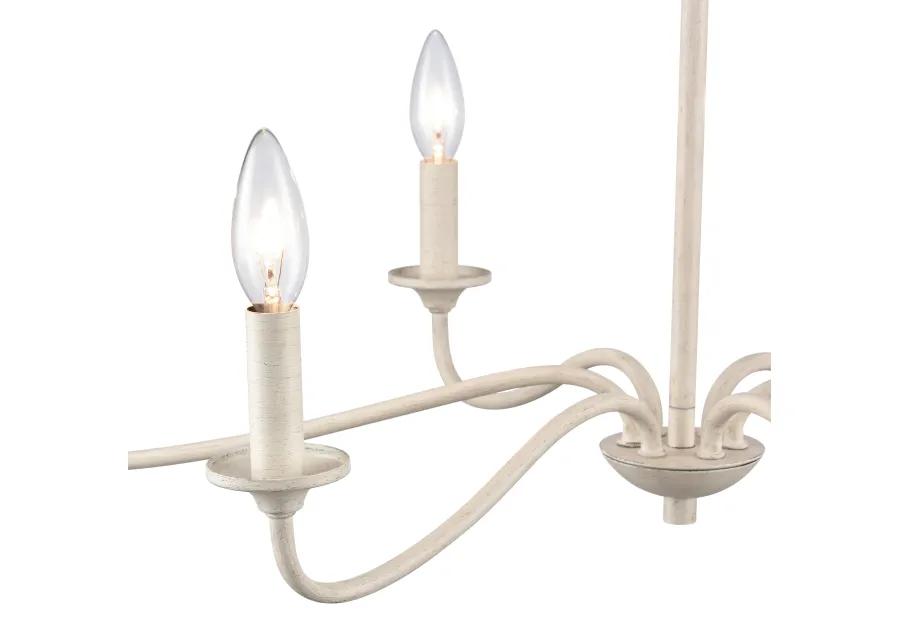 Quinn 30'' Wide 6-Light Chandelier - Antique White