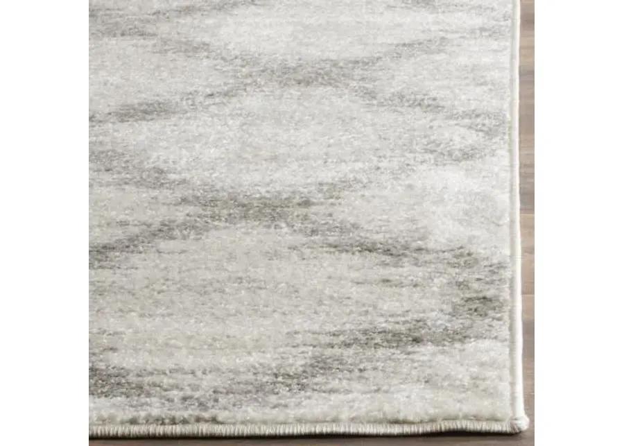 Adirondack Contemporary Ivory / Silver 5'-1" X 7'-6" Powerloomed Rug