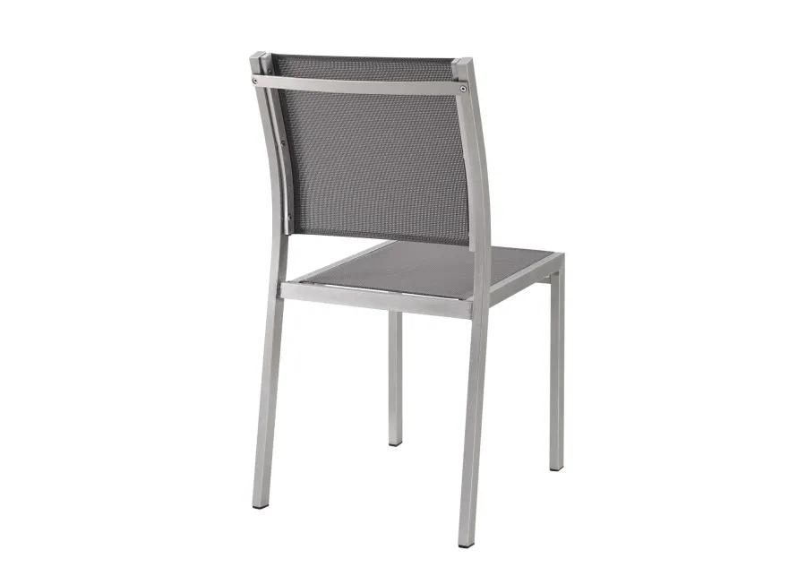 Shore Side Chair Outdoor Patio Aluminum Set of 2