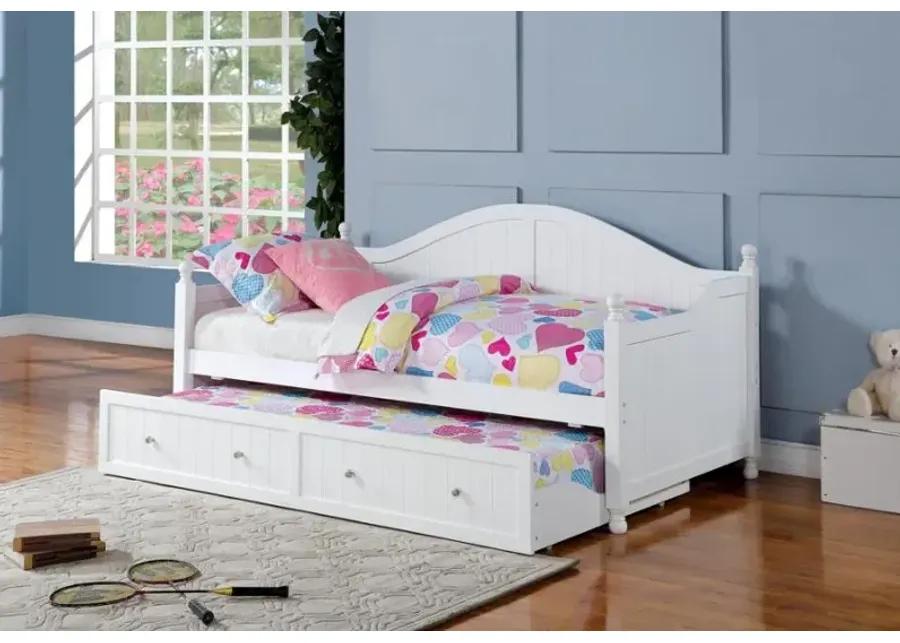 Eliza Ann Twin Daybed with Trundle White