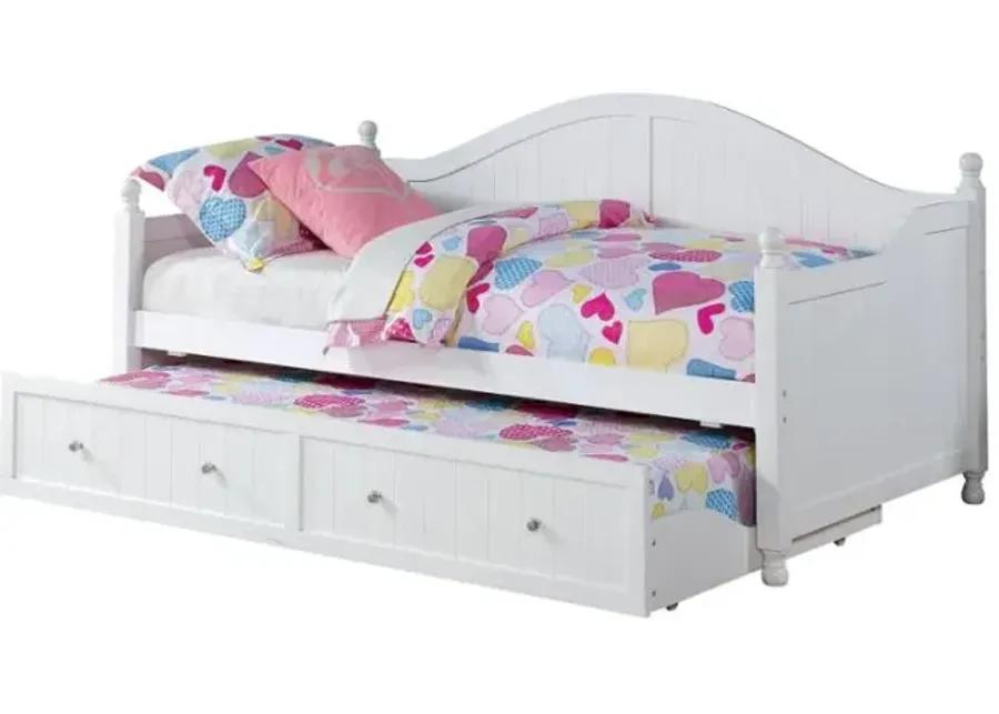 Eliza Ann Twin Daybed with Trundle White