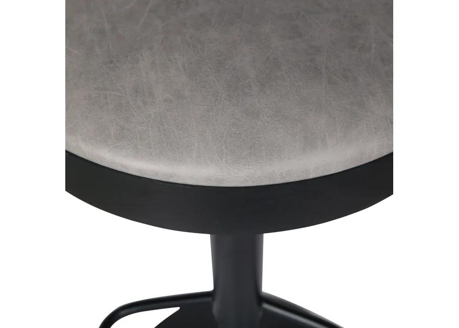 Juno Gaslift Bar Stool, Vintage Mist Gray (Set of 2)