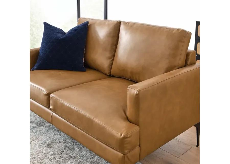 Evermore Vegan Leather Loveseat