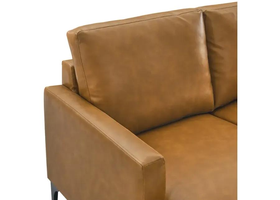 Evermore Vegan Leather Loveseat