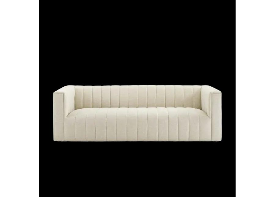 Reflection Channel Tufted Upholstered Sofa