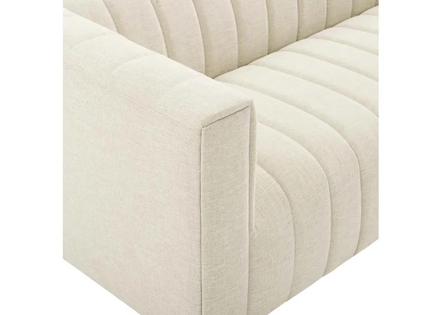 Reflection Channel Tufted Upholstered Sofa