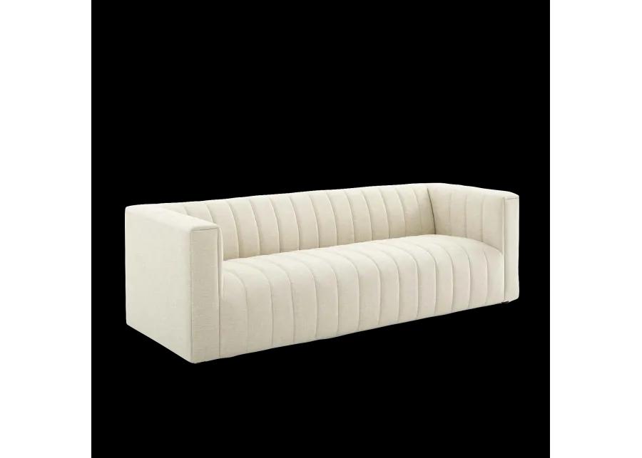 Reflection Channel Tufted Upholstered Sofa