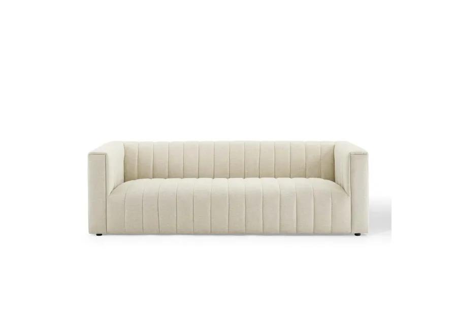 Reflection Channel Tufted Upholstered Sofa