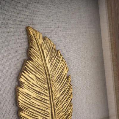 Golden Leaves II Shadow Box