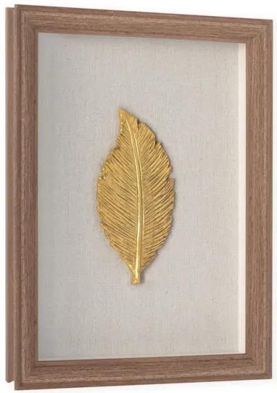 Golden Leaves II Shadow Box