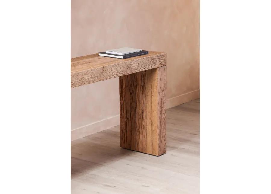 EVANDER CONSOLE TABLE AGED OAK