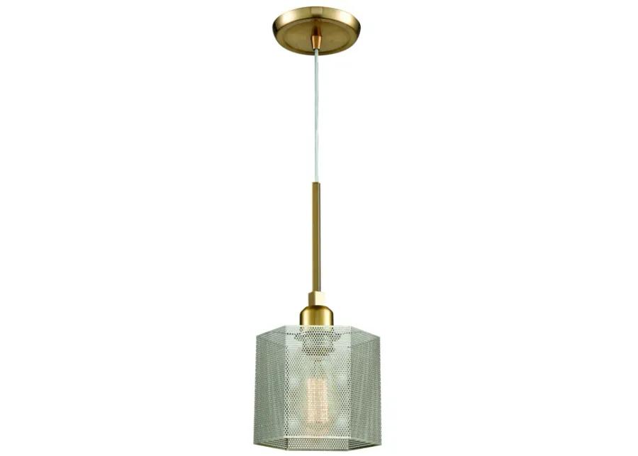 Compartir 6" Wide 1-Light Mini Pendant - Polished Nickel