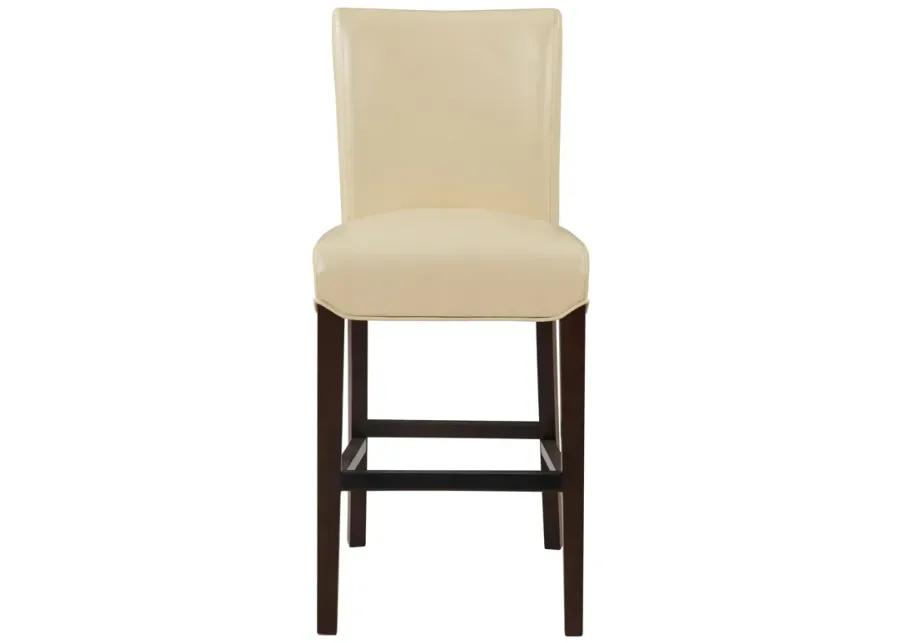 milton bonded leather counter stool, cream