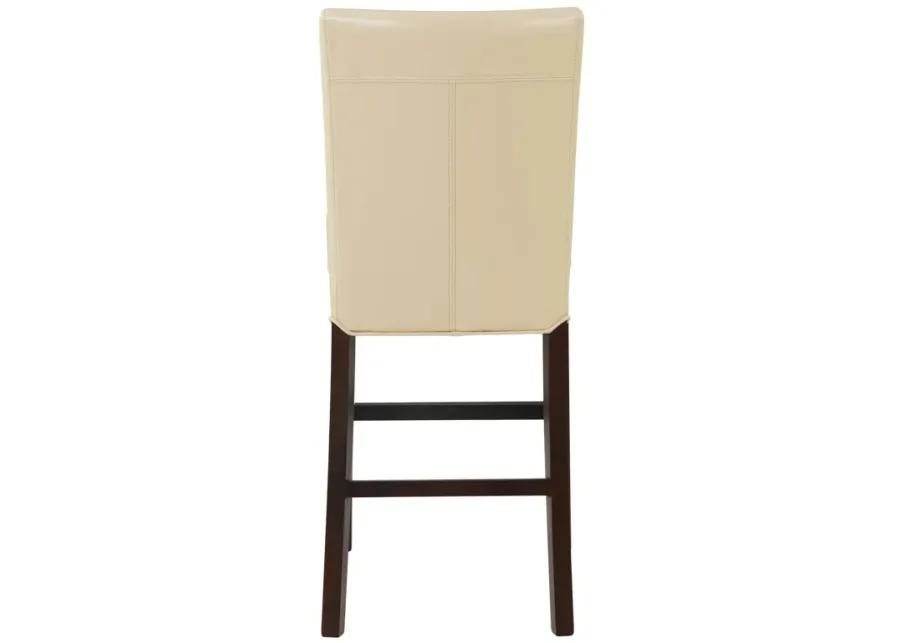 milton bonded leather counter stool, cream