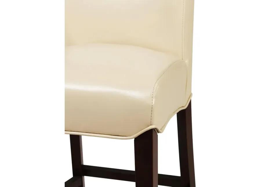 milton bonded leather counter stool, cream