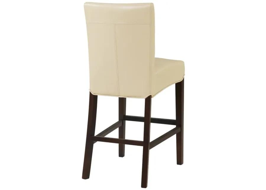 milton bonded leather counter stool, cream