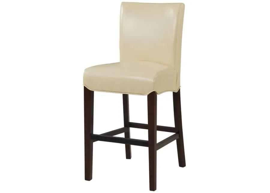 milton bonded leather counter stool, cream