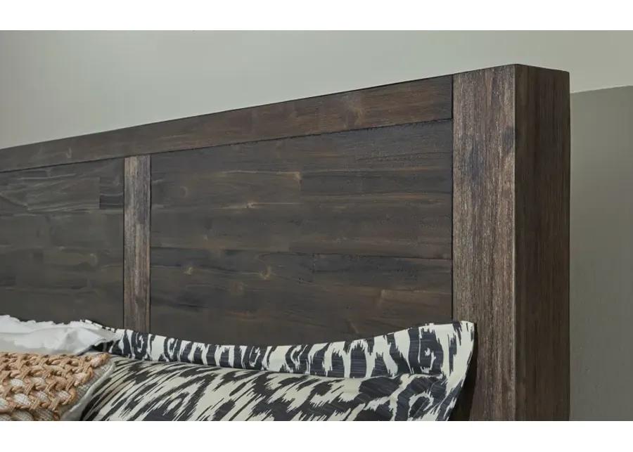 Savanna California King-Size Bed in Coffee Bean