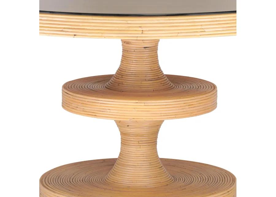 Apollonia Natural Rattan Round Dining Table