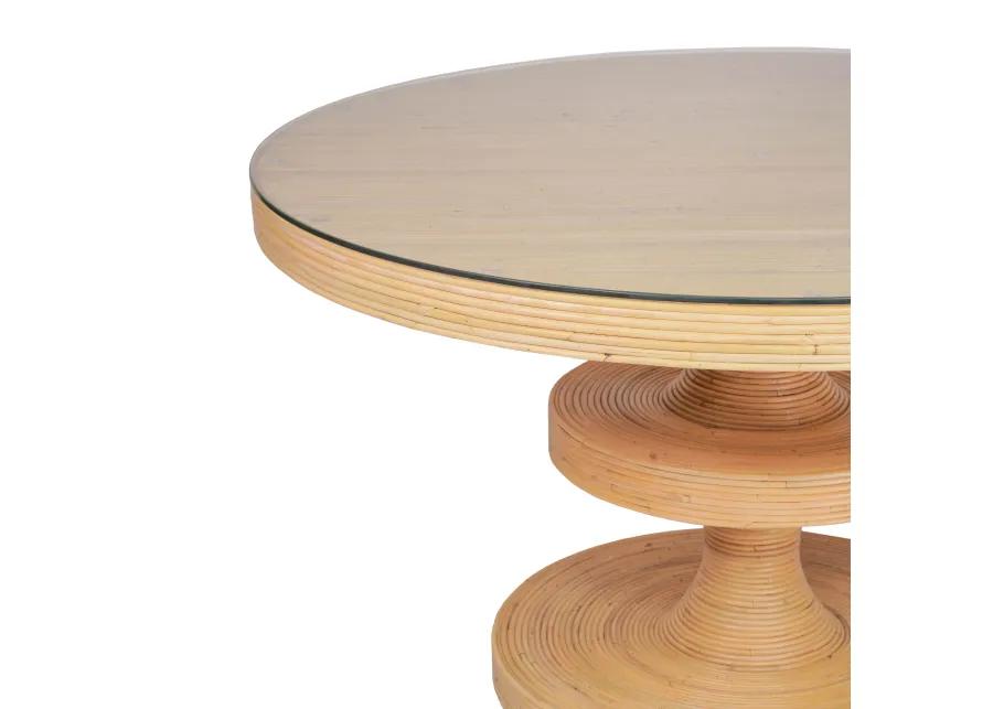 Apollonia Natural Rattan Round Dining Table