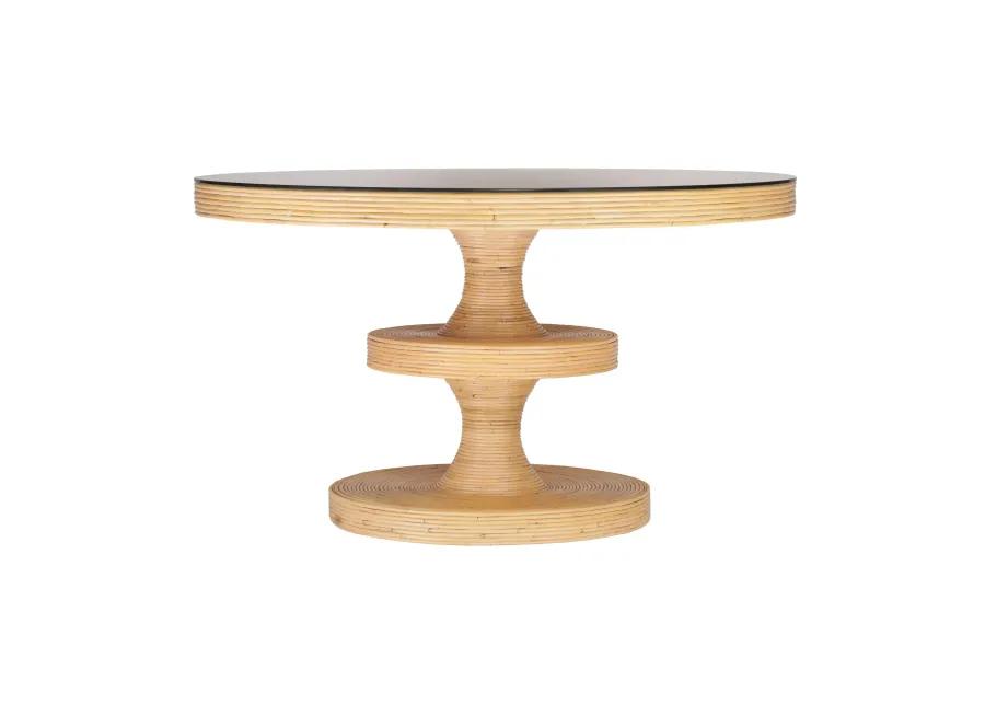 Apollonia Natural Rattan Round Dining Table