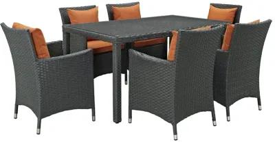 Sojourn 7 Piece Outdoor Patio Sunbrella® Dining Set