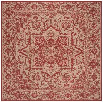 LINDEN 139 Collection LND139Q-6SQ Red / Creme 6'-7" X 6'-7" Square