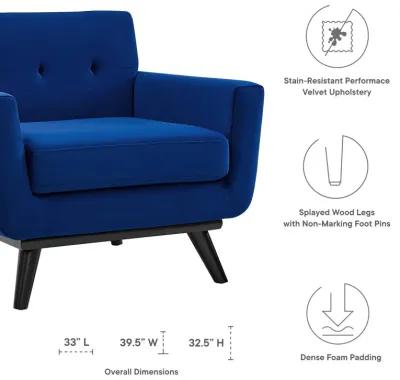 Engage Performance Velvet Armchair